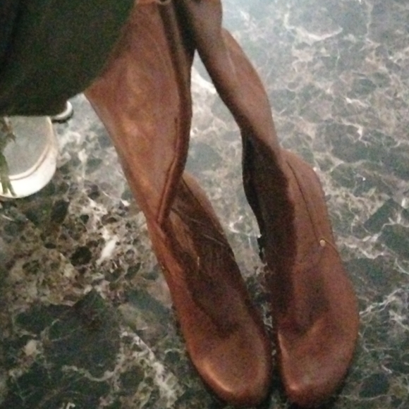 Brown Leather Boots - Picture 1 of 4